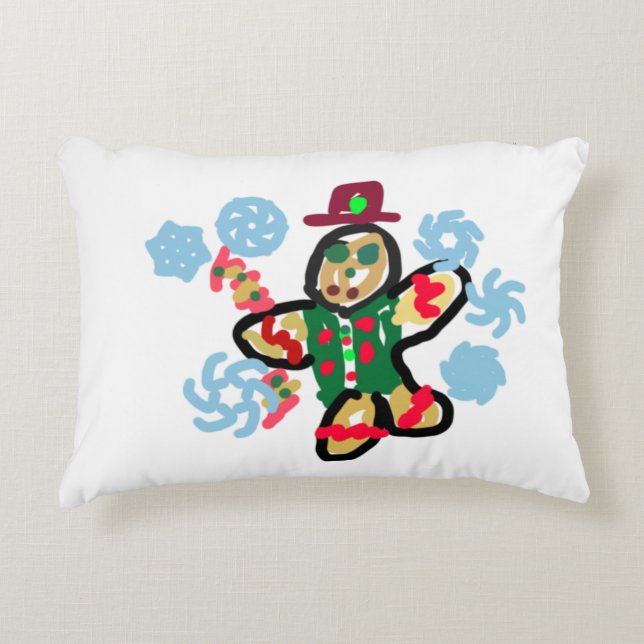 Almofada Decorativa Gingerbread man dance (Frente)