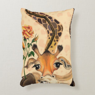 Almofada Decorativa Girafa Romântica - Cavalheiro - Adicionar Seu Tex