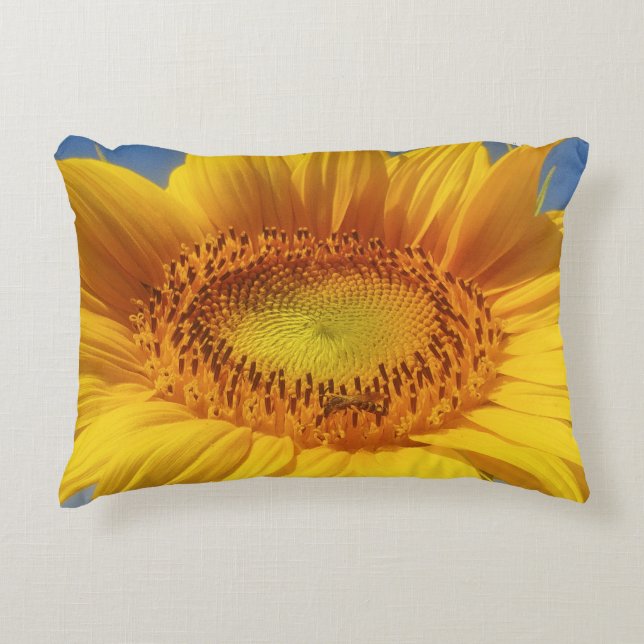 Almofada Decorativa Girassol Amarelo (Frente)