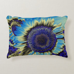 Almofada Decorativa Girassol Azul