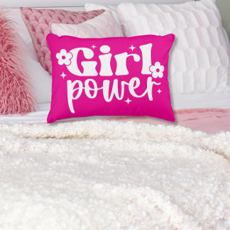 Almofada Decorativa Girl Power Pink Accent Pillow
