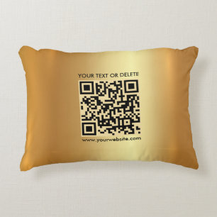 Almofada Decorativa Glamor de código QR personalizado Elegante Modelo