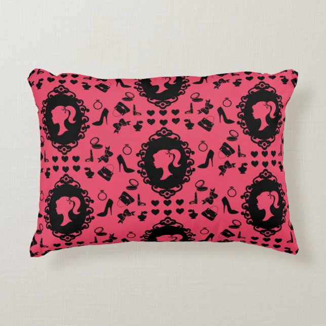 Almofada Decorativa Glitter Doll Birthday Glam Fashion (Frente)