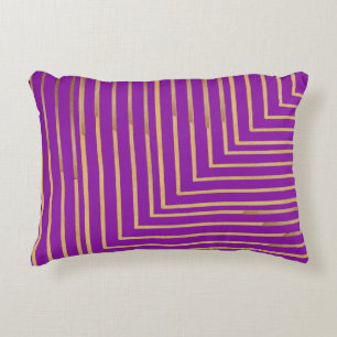 Almofada Decorativa Golden glitter Stripes line art Pattern