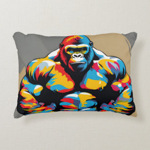 Almofada Decorativa Gorilla Bodybuilder Wefter Pop Cartoon