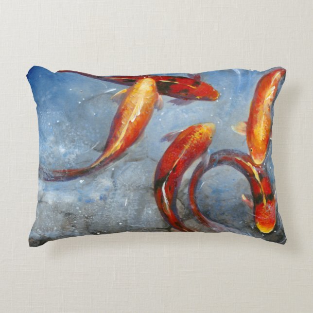 Almofada Decorativa Graceful Koi I (Frente)