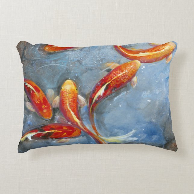 Almofada Decorativa Graceful Koi II (Frente)