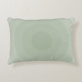 Almofada Decorativa Gradação do Círculo Minimalista Verde Sage