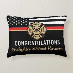 Almofada Decorativa Graduação de Bandeiras da Academia de Bombeiros