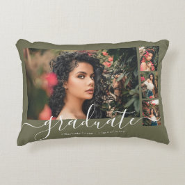 Almofada Decorativa Graduação Personalizada de Colagem de Fotos e Text