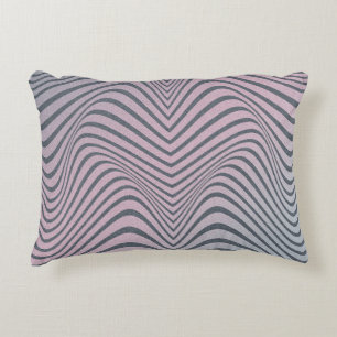 Almofada Decorativa Grainy psychedelic background. Zebra stripe patter