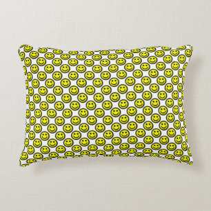 Almofada Decorativa Grande e feliz amante amarelo