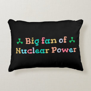 Almofada Decorativa Grande fã da energia nuclear