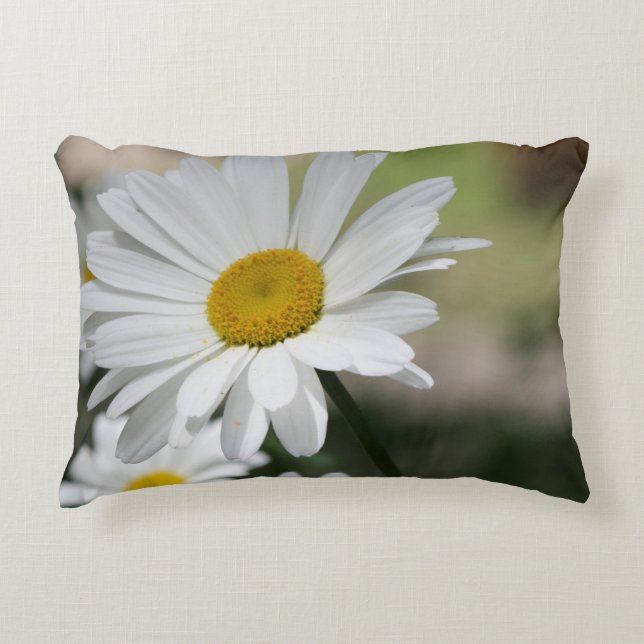 Almofada Decorativa Grandes margaridas brancas (Frente)