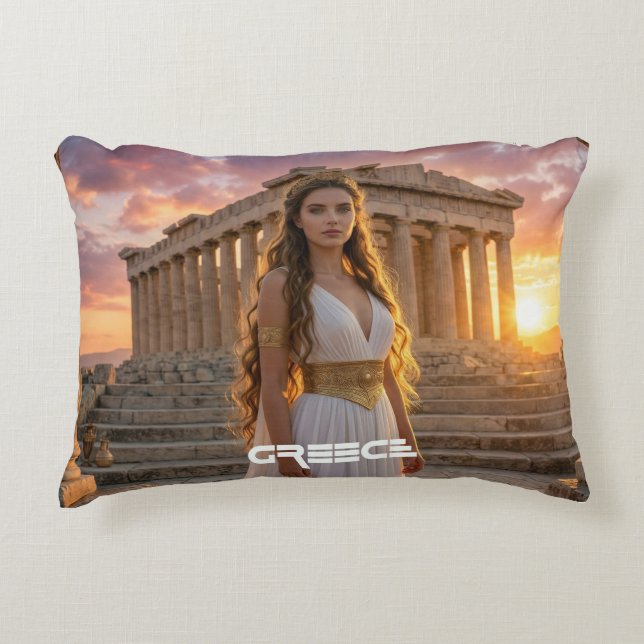 ALMOFADA DECORATIVA GREECE - ACROPOLIS (Frente)