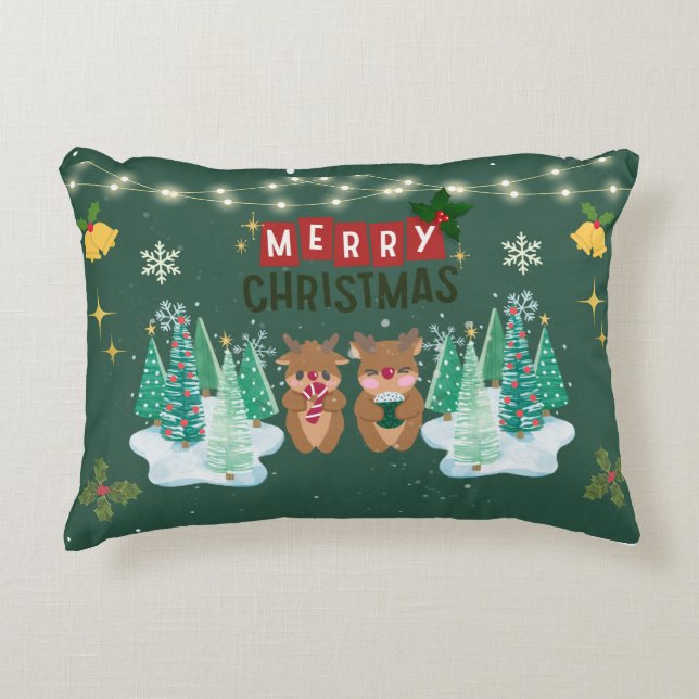 Almofada Decorativa Green Magic Christmas Pillow (Frente)