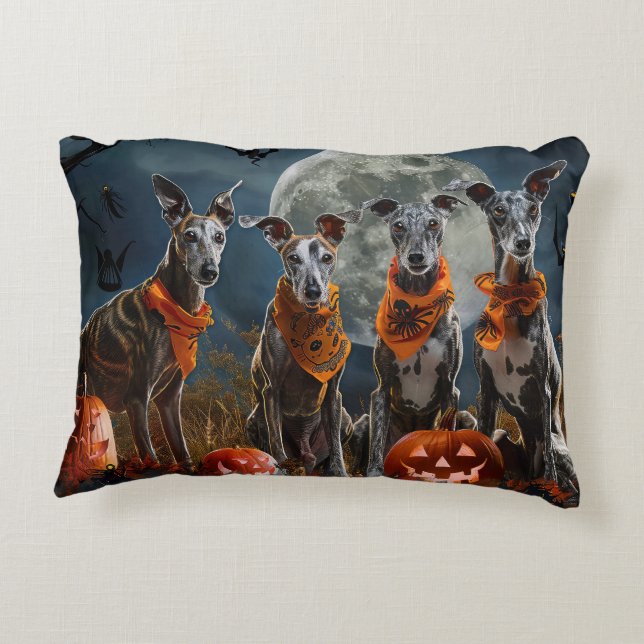 Almofada Decorativa Greyhound Halloween Spooky (Verso)