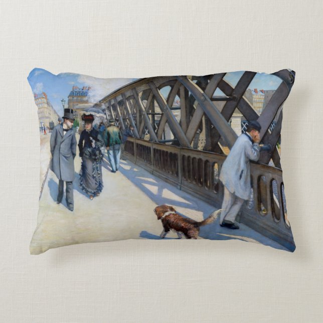 Almofada Decorativa Gustave Caillebotte - Le Pont de l'Europe (Frente)