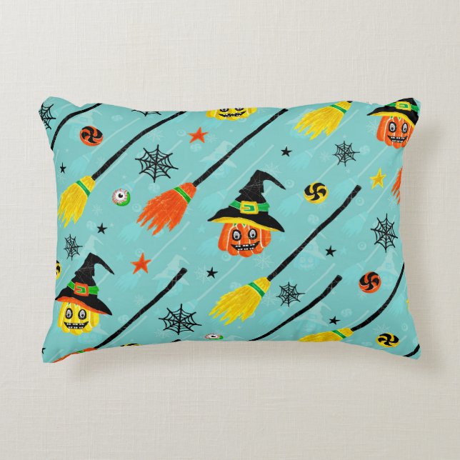 Almofada Decorativa Halloween Witchy Seimt Theme (Frente)
