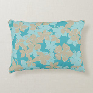 Almofada Decorativa Hanalei Hawaiian Hibiscus Camo Floral