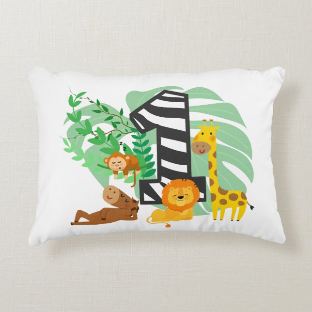 Almofada Decorativa Happy First Birthday Baby! (Frente)