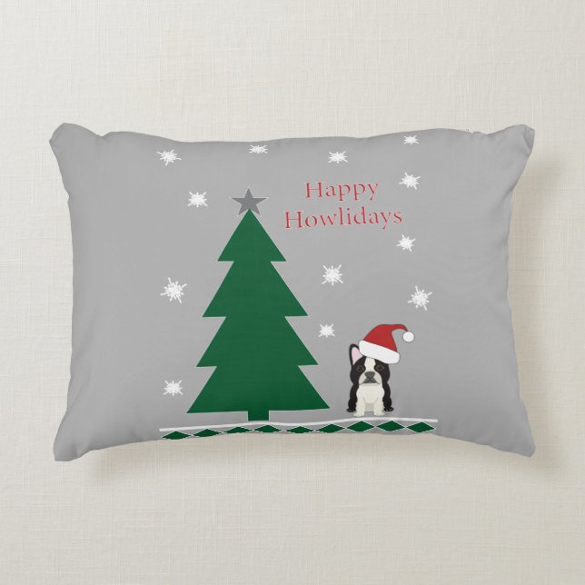 Almofada Decorativa Happy Howlidays (Frente)