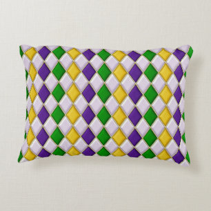 Almofada Decorativa Harlequin de vidro retido