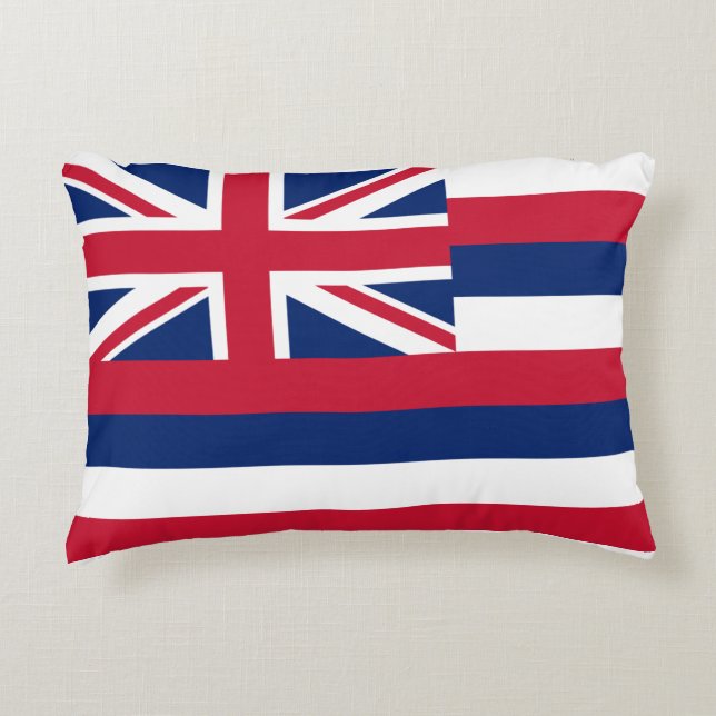 Almofada Decorativa Hawai’i Flag (Frente)