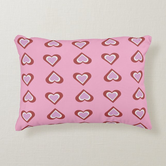 Almofada Decorativa Hearts pattern (Frente)