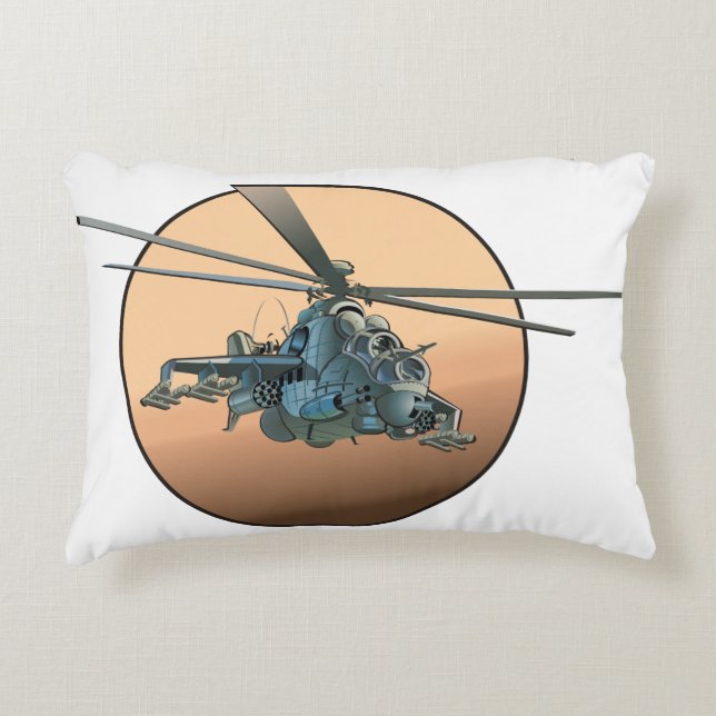 Almofada Decorativa helicóptero de animação (Frente)