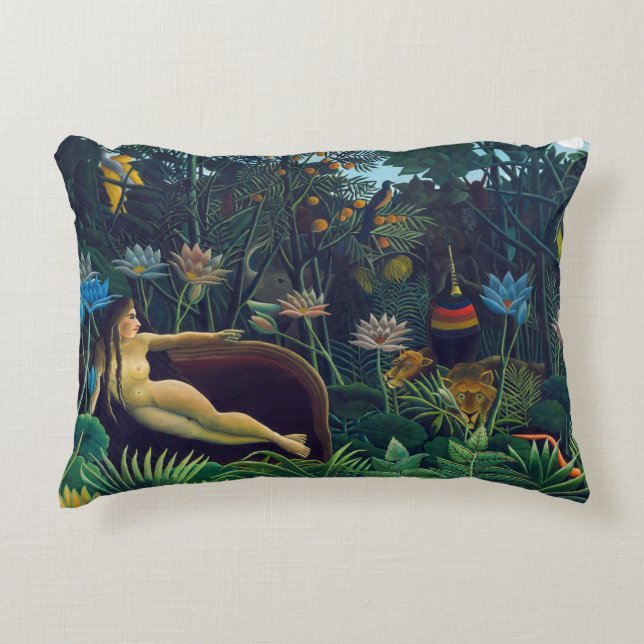 Almofada Decorativa Henri Rousseau - O Sonho / Le Reve (Frente)