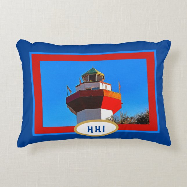 Almofada Decorativa "HHI" Hilton Head Harbor (Frente)