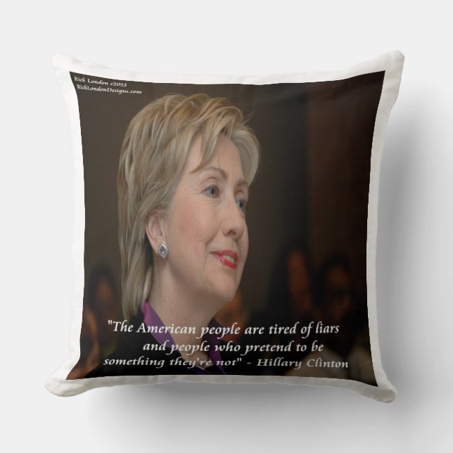 Almofada Decorativa Hillary Clinton Americano Irri (Frente)
