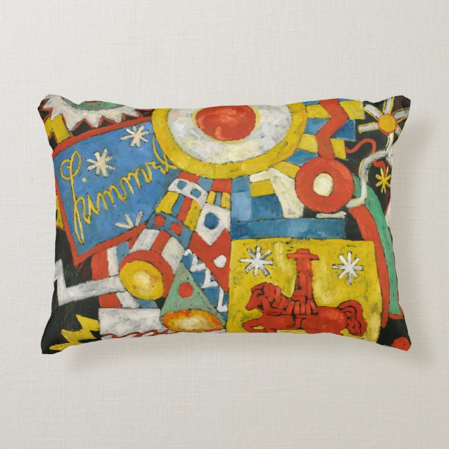 Almofada Decorativa Himmel de Marsden Hartley, Expressionismo de Vinta (Frente)