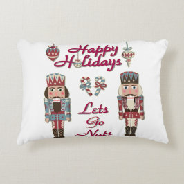 Almofada Decorativa Holiday Nutcracker deixa Loucos irem