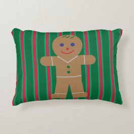 Almofada Decorativa Homem de Biscoito de Natal Divertido e Chique