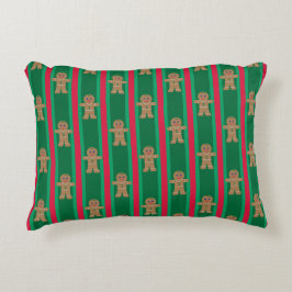 Almofada Decorativa Homem de Gingerpão de Natal divertido e Rico