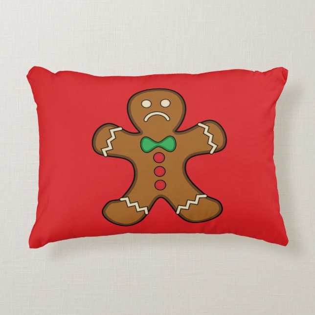 Almofada Decorativa Homem de Pão Triste (Frente)