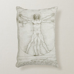 Almofada Decorativa Homem Vitruviano de Leonardo da Vinci