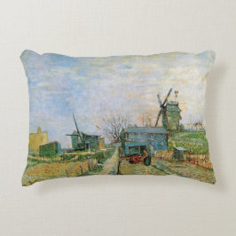 Almofada Decorativa Horta em Montmartre por Vincent van Gogh
