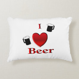 Almofada Decorativa I Heart Beer Design