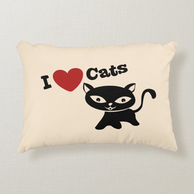 Almofada Decorativa I love cats (Frente)