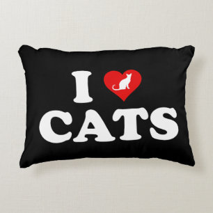 Almofada Decorativa I Love (Heart) Cats