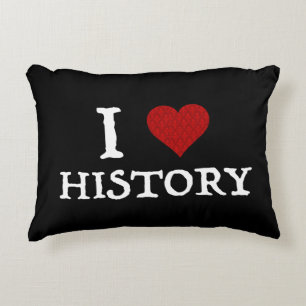 Almofada Decorativa I Love (Heart) History
