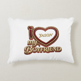 Almofada Decorativa I Love My Boyfriend Custom