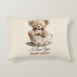 Almofada Decorativa I Love You Beary Much In Cup Postcard
