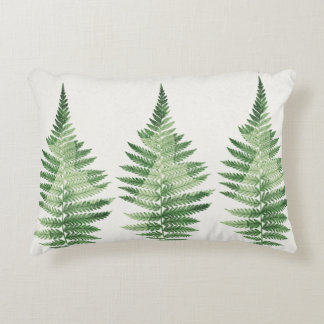 Almofada Decorativa Ilustração Botânica de Fern Verde Minimalista