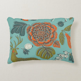Almofada Decorativa Ilustração Invisível De Veado De Jardim De Verão.