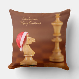 Almofada Decorativa Imagem de Xadrez para o Natal