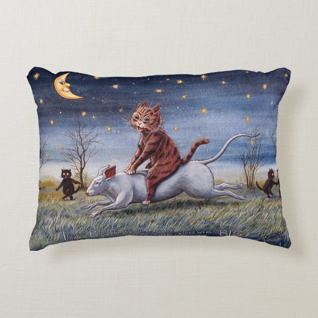Almofada Decorativa Imaginação de Gato, Louis Wain (Frente)